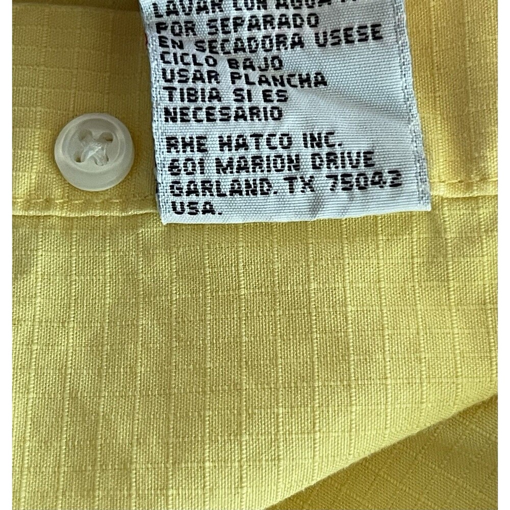 Resistol Rodeo Gear Western Shirt Embroidered Yellow LS Hong Kong Mens Large - Picture 4 of 15